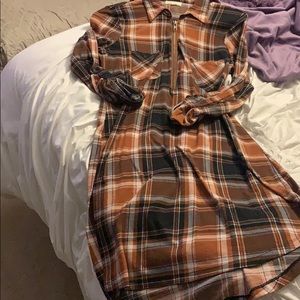 A cute plaid mini dress